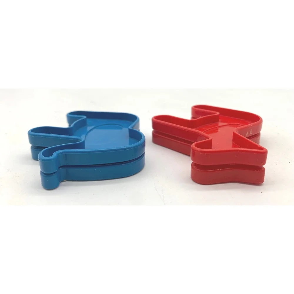 Vintage Tupperware TupperToys Animal Cookie Cutters Stencils Red Horse Elephant